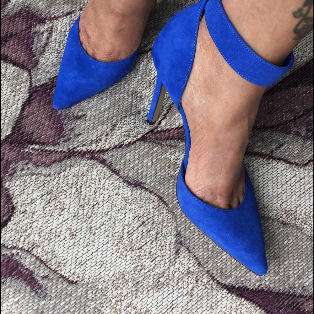 Jessica Simpson Cobalt Blue Suede heels
